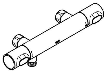 GROHE 34799000 - Baterie termostatică pentru duș PRECISION FLOW DN 15, crom
