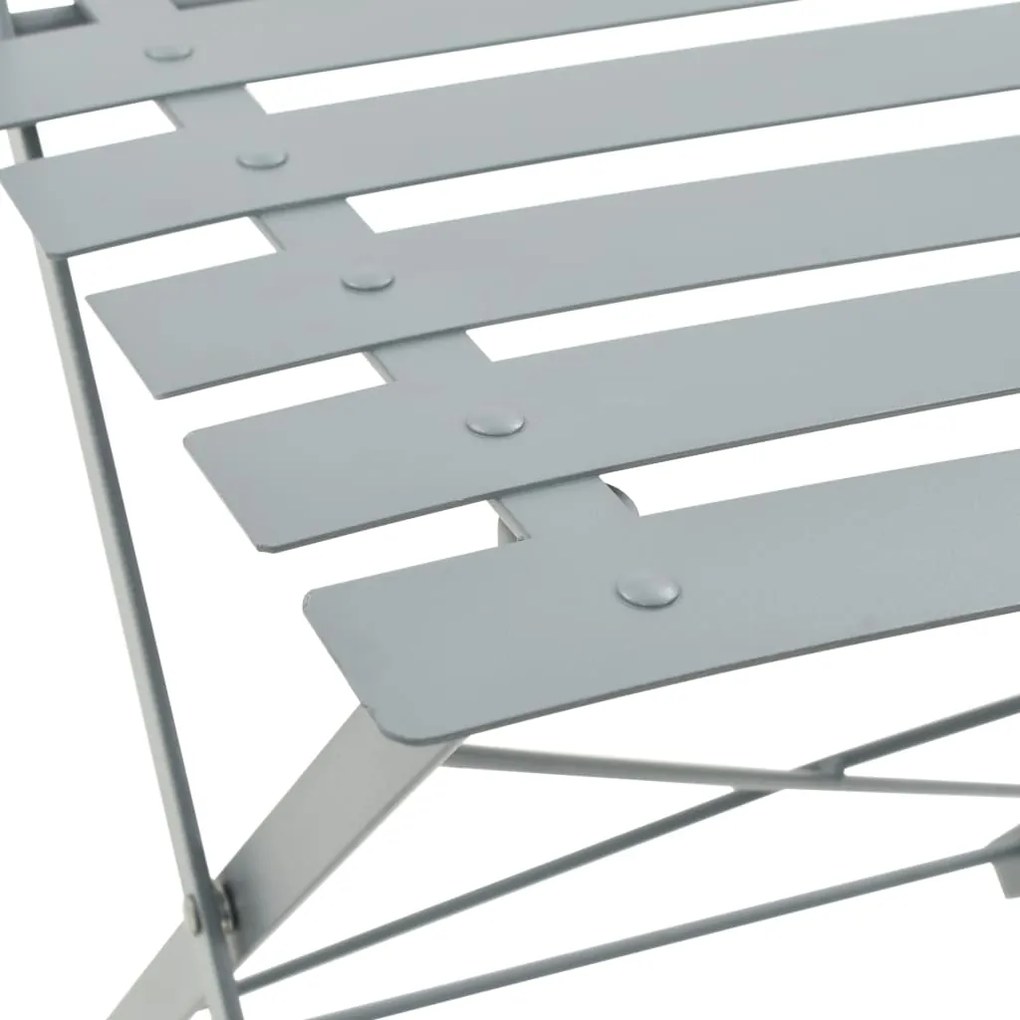 Set pliabil din 3 piese din metal Culoare gri, METALLI