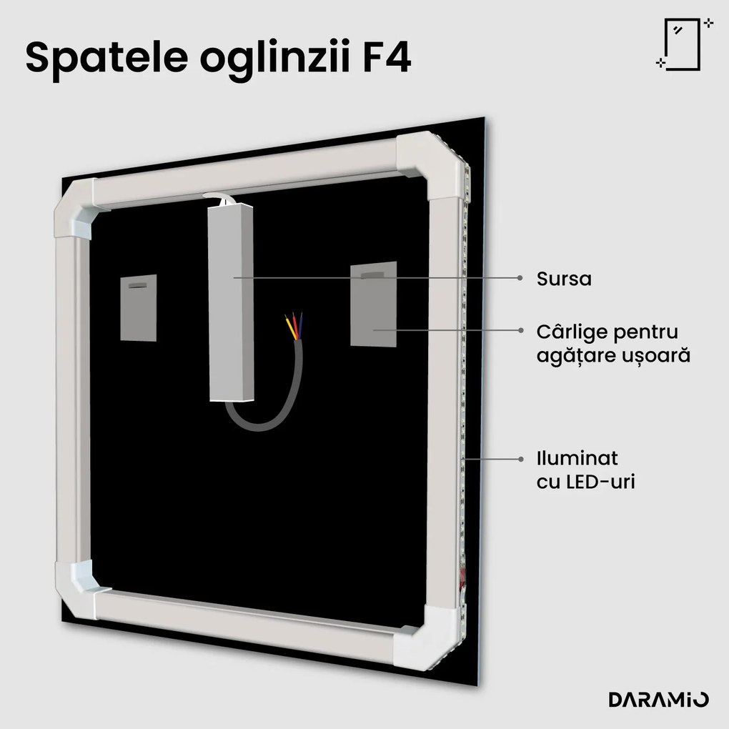 Oglindă cu iluminare LED F4