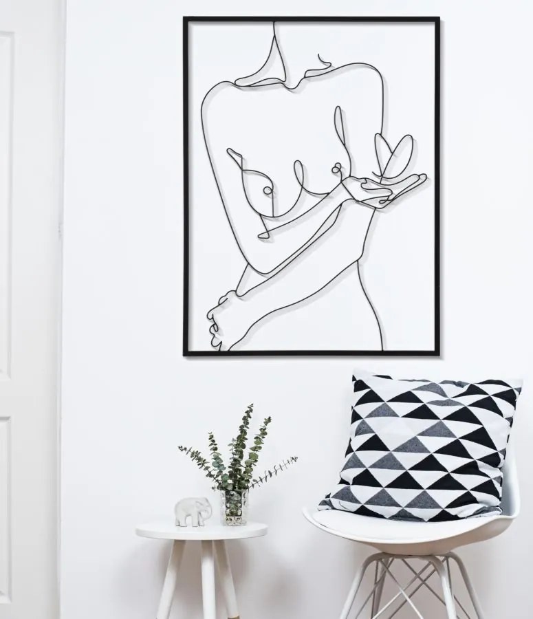 Mauro Ferretti Panou De Perete Fier Nudity cm 60X1X80 | Aosom Romania
