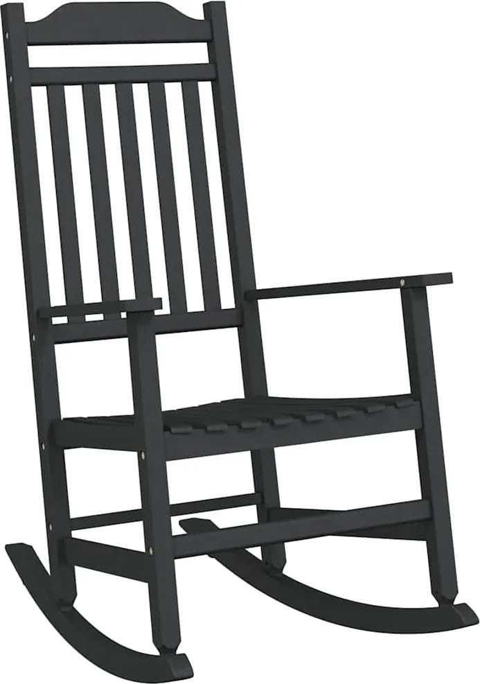 vidaXL Scaun balansoar Negru 84 x 65 x 114 cm Rășină