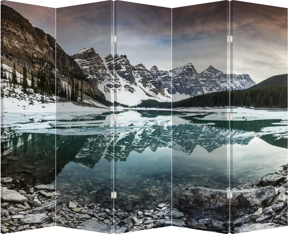 Paravan - Lacul iarna (210x170 cm)