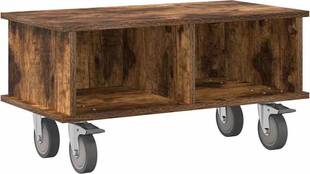 vidaXL Support TV Stejar fumuriu 68,5 x 35 x 35 cm Lemn compozit