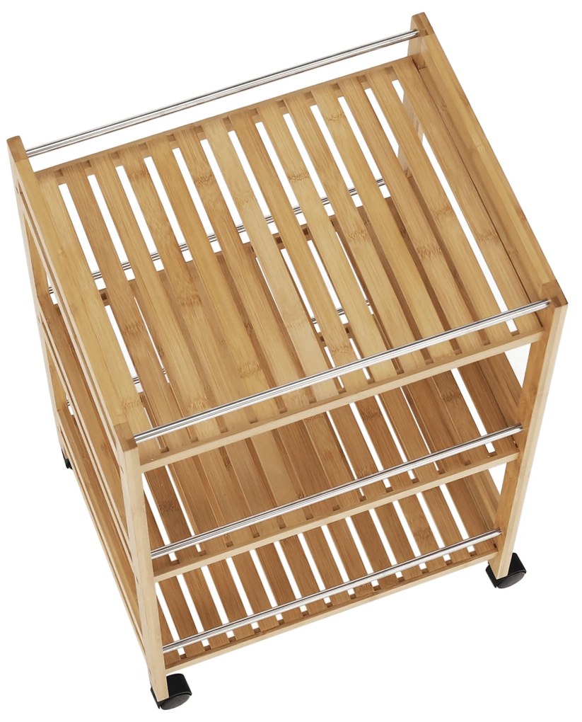 Cărucior servire Ensi (bambus natural). 1028675
