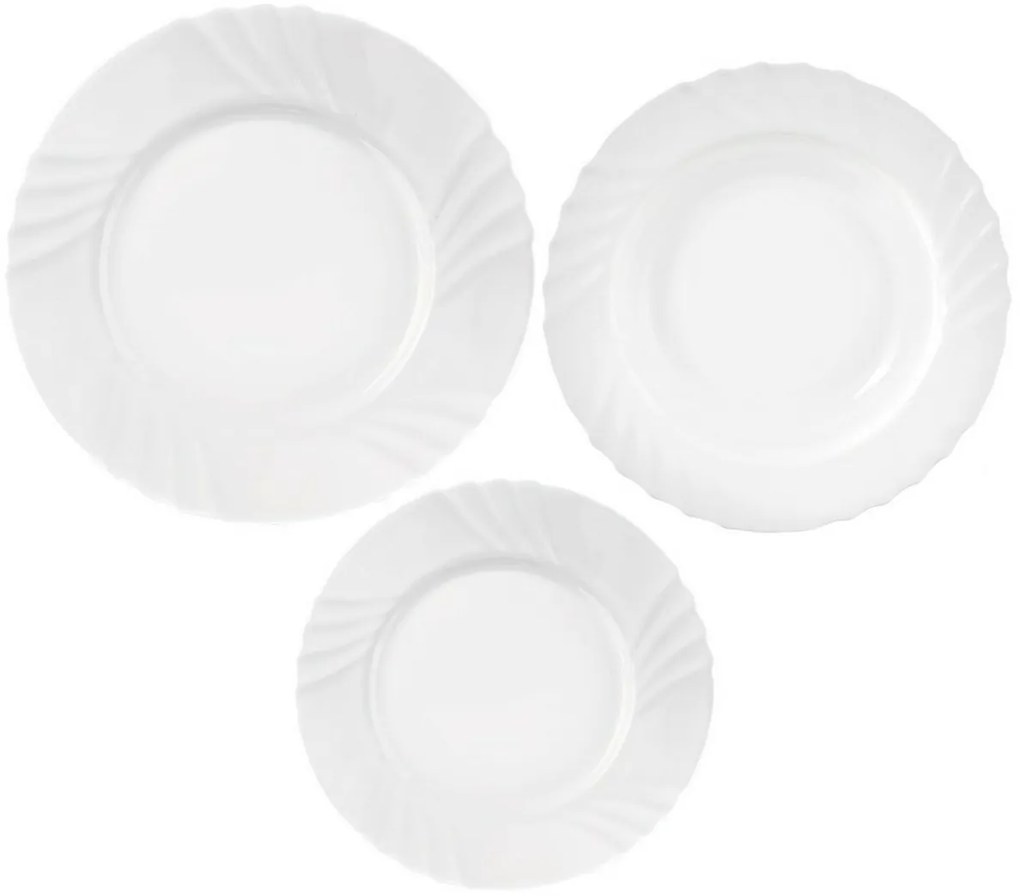 Orion Set de masă Luna cu 18 piese, rotund, cuvaluri