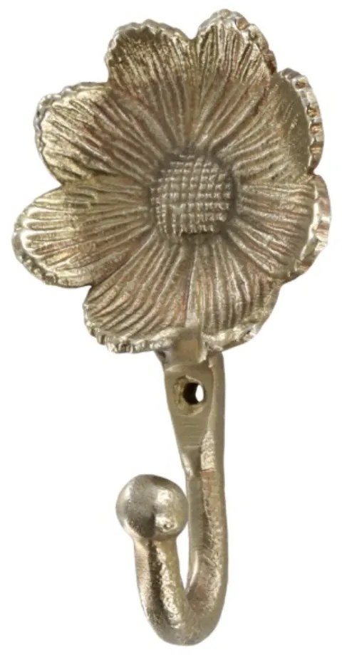 Cuier tip floare, din alama, Eva