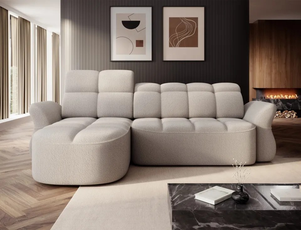 Coltar extensibil electric, cu spatiu pentru depozitare, Beneth LT, Eltap (Culoare: Rosu / Breona 30)