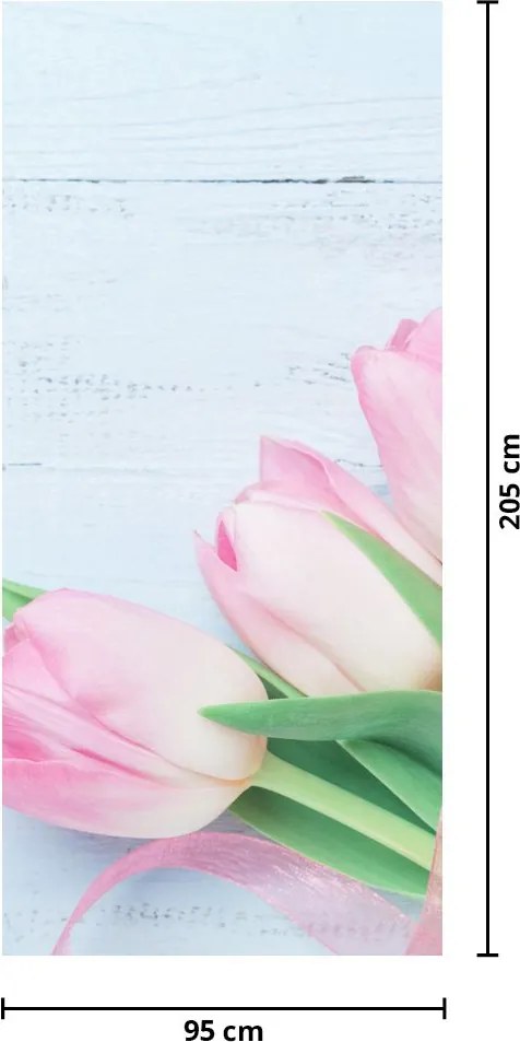 Fototapet pentru ușă - Buchet de flori (95x205cm)