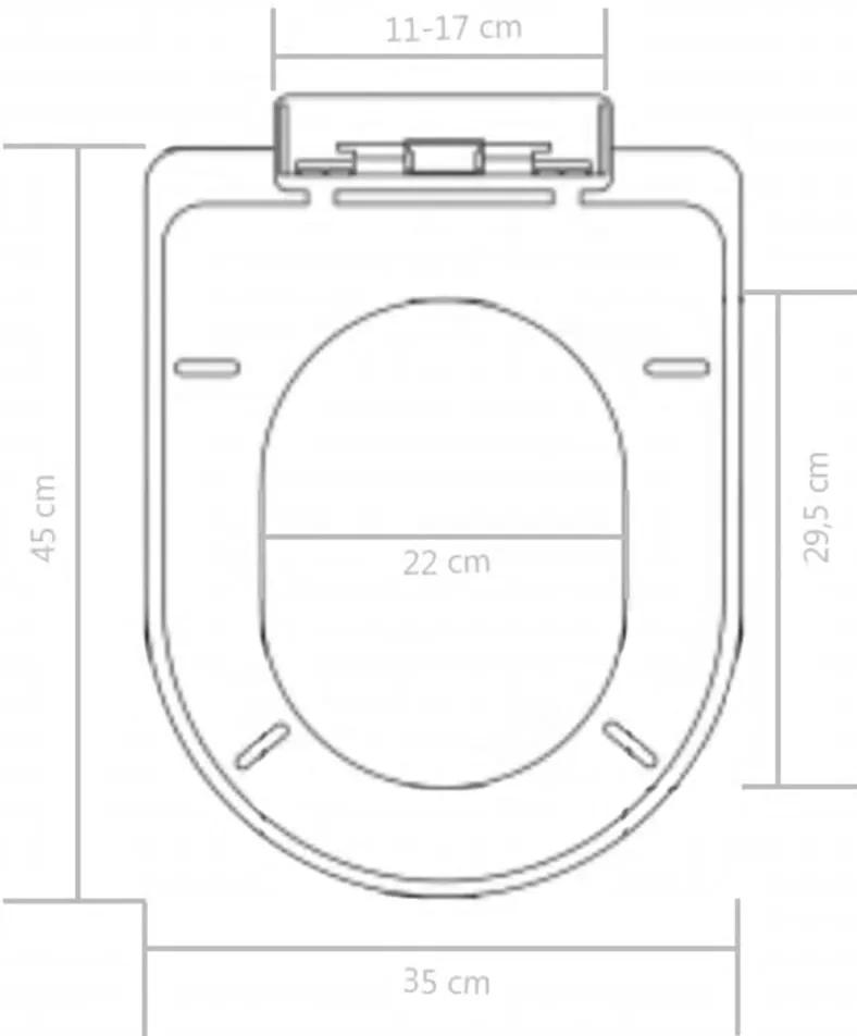 Capac WC cu inchidere silentioasa, eliberare rapida, negru 1, Negru, 45 x 35 cm