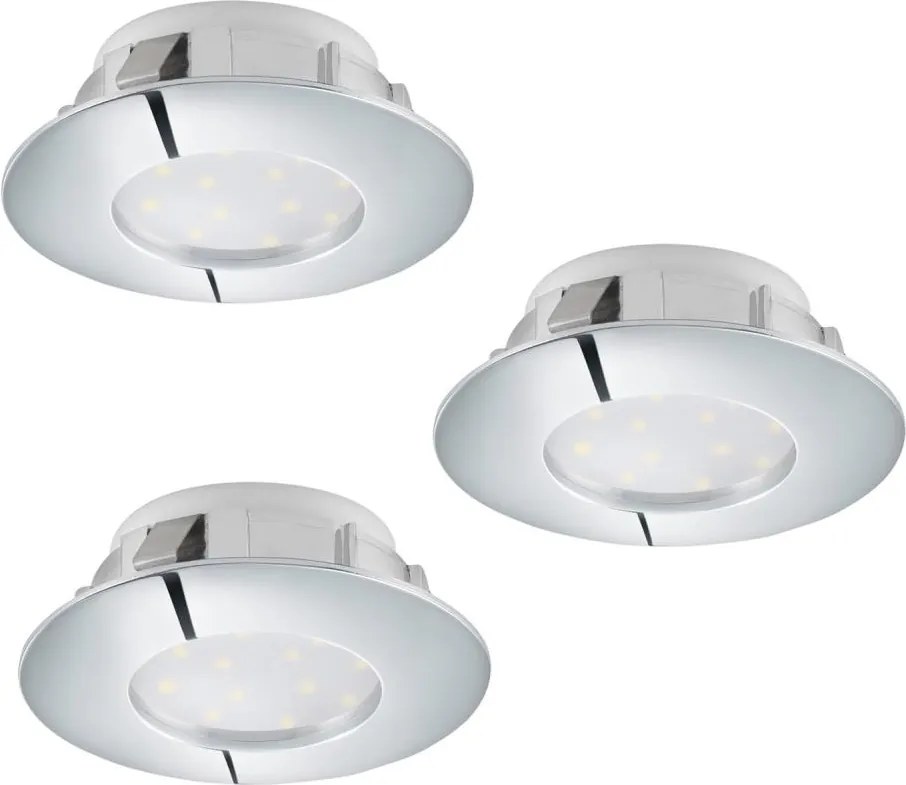 Eglo 95808 - Set 3x spoturi LED încastrate PINEDA LED/6W/230V