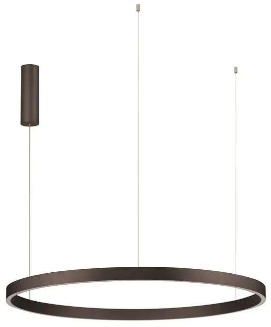 Lustra LED circulara ELOWEN 98cm, maro