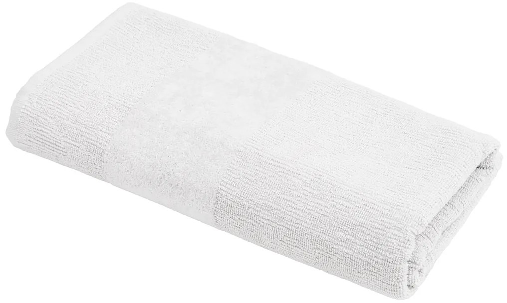 Set de prosoape CARRARA 1buc 60x100 cm si 1buc 40x55 cm 100% bumbac, alb