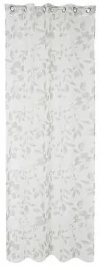 Perdea/draperie dkd home decor poliester alb gri deschis (140 x 270 cm)