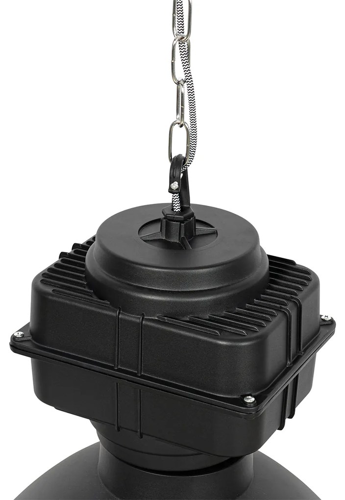 Lampă suspendată industrială neagră 53,5 cm - Sicko