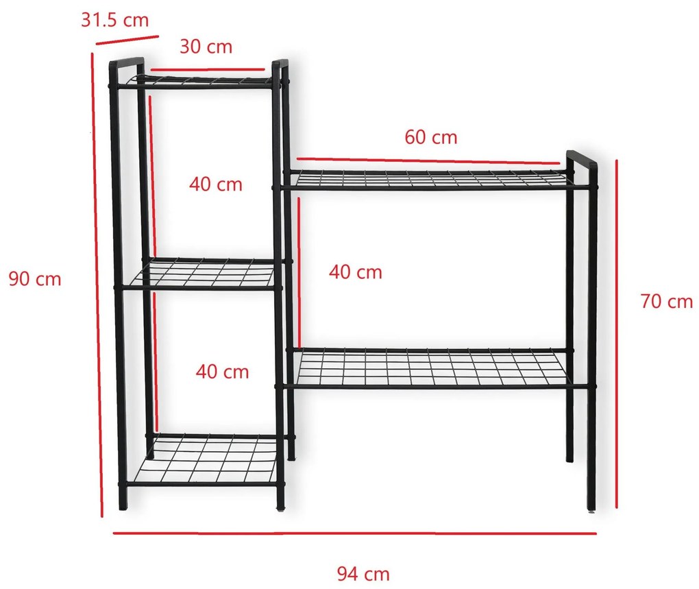Ghiveci de flori decorativ Sosenu 1 (negru) . 1093629