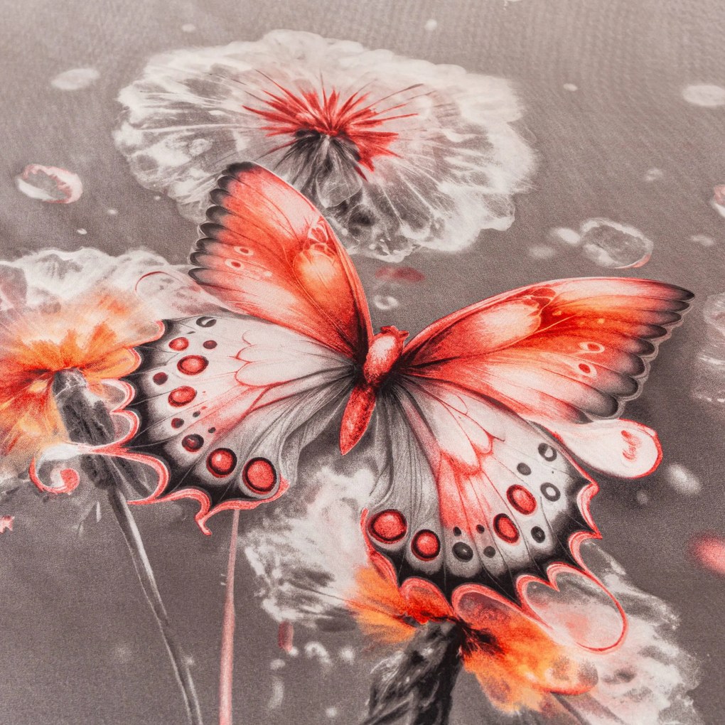 Lenjerie de pat din microfibra FLARISSE gri Dimensiune lenjerie de pat: 70 x 80 cm | 140 x 200 cm