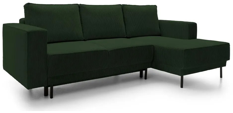Colțar Rodriguez mini (D) (verde închis + negru). 1099136