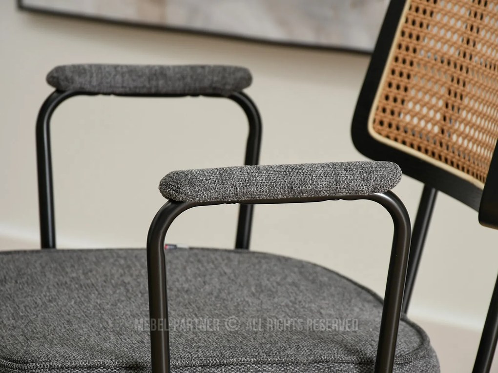 Scaun Cleo (grafit + negru). Promo -9%. 1110977