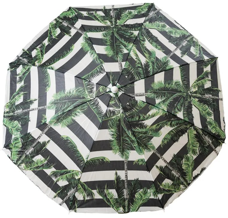 Umbrela de soare PALMA 180 cm, negru-alb