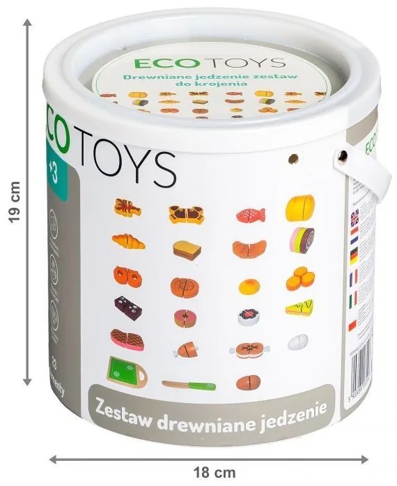 Accesorii de bucătărie din lemn Ecotoys