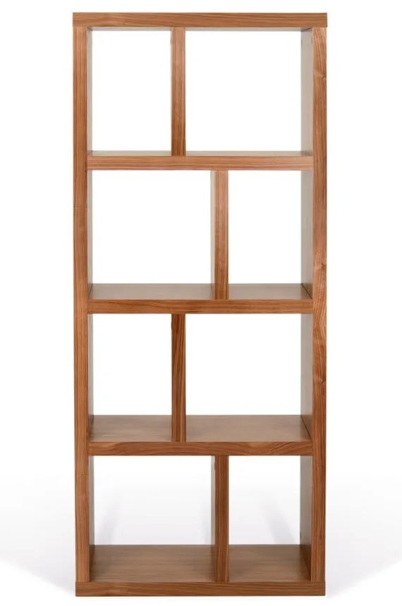 Bibliotecă maro cu aspect de lemn de nuc 70x159 cm Berlin – TemaHome