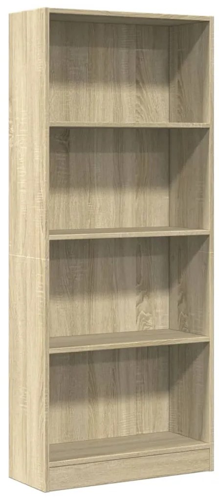 857814 vidaXL Bibliotecă, stejar sonoma, 60x24x143 cm, lemn prelucrat