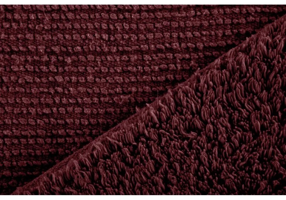 Covoraș de baie burgundy 50x45 cm Riva - Tiseco Home Studio