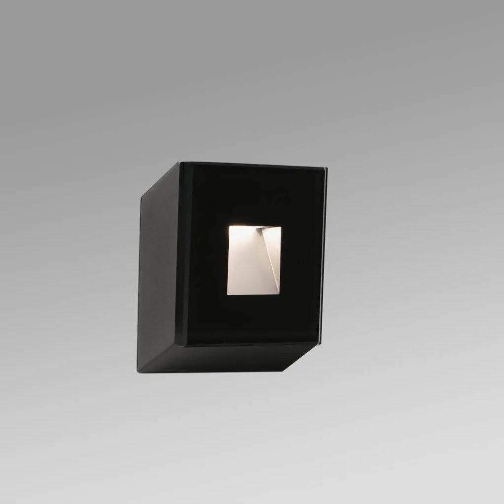 Spot LED de exterior IP65 iluminat ambiental DART SQ Black