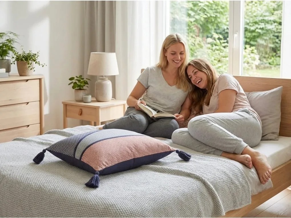 Perna decorativa IMPRIME TILAK 40x40 cm, colorata