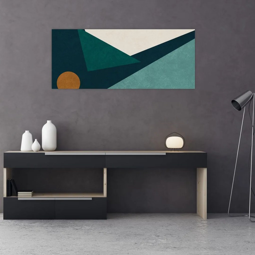 Tablou - Abstract cubic (120x50 cm)