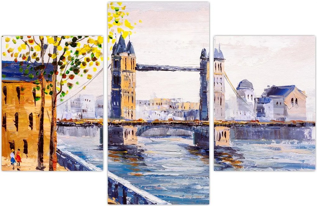 Tablou - Pictură oraș (90x60 cm)