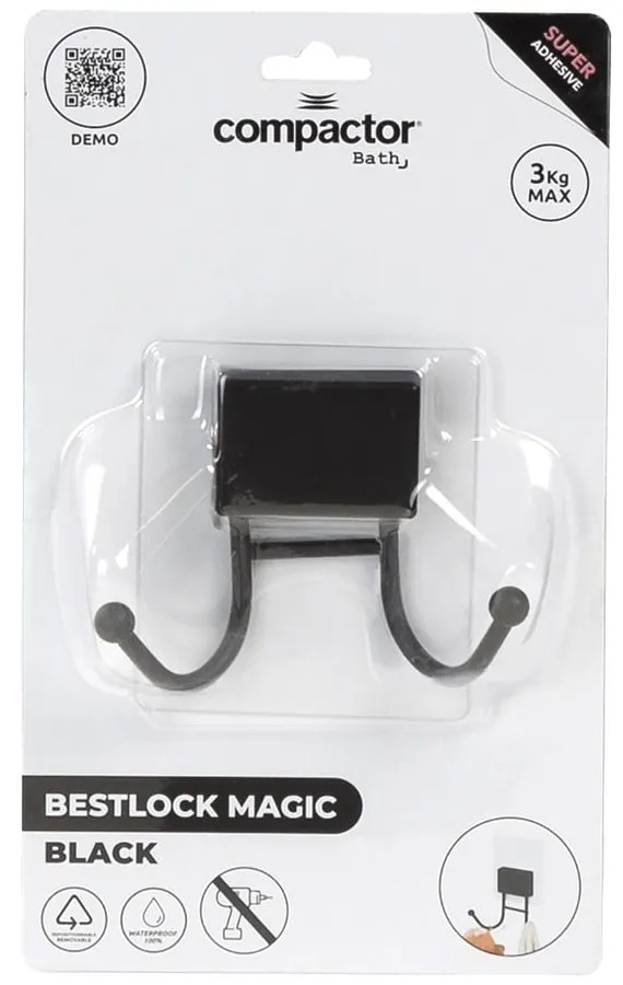 Cârlig autoadeziv Compactor Magic Bath Double