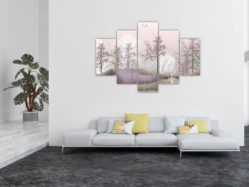 Tablou cu pădure (150x105 cm)