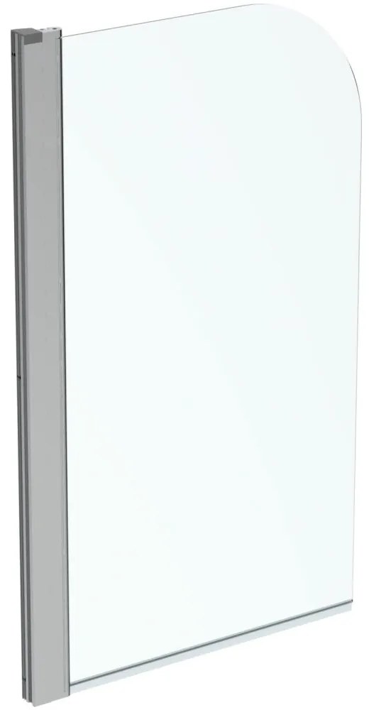 Paravan cada, 80x140 cm, silver bright   sticla transparenta