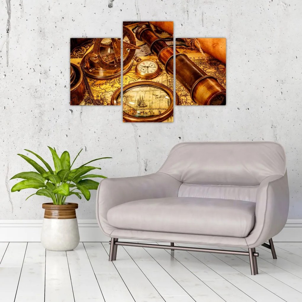 Tablou - uneltele itorice ale marinarior (90x60 cm)