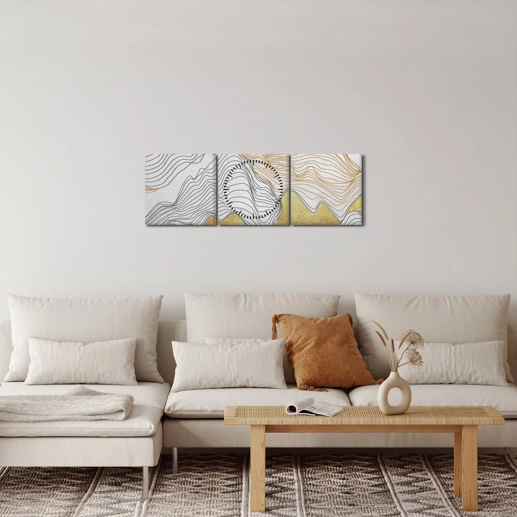 Tablou - Decor III. (cu ceas) (90x30 cm)