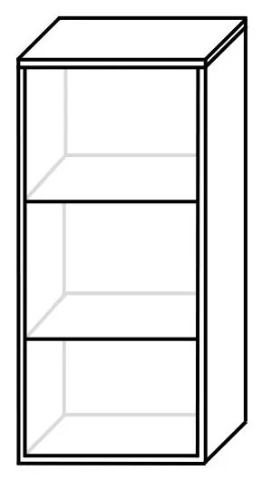 Supermobel Mobilă sufragerie BARI, dulapurile superioare: negre, dulapurile inferioare: negre