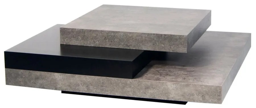 Măsuță de cafea TemaHome Slate, cu aspect de beton - negru