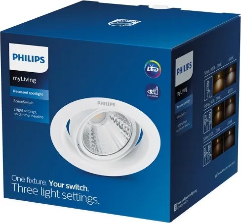 Plafonieră LED încastrată dimabilă POMERON 1xLED/7W/230V 4000K Philips 59556/31/E3
