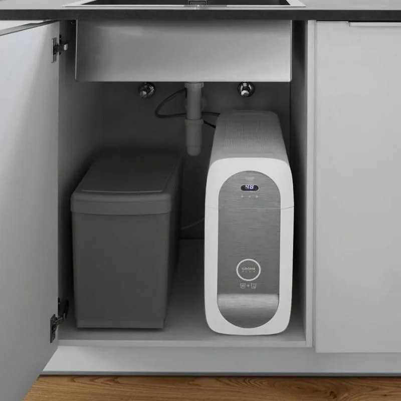 Grohe Blue Home Robinet de bucatarie cu sistem de filtrare, racire si acidulare, pipa C, cupru mat (brushed warm sunset)
