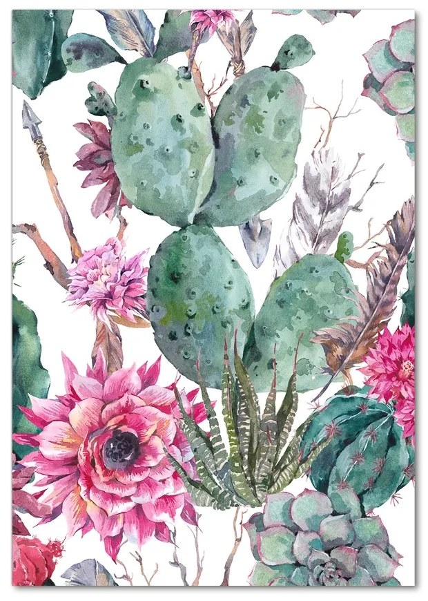 Tablou din Sticlă cactuși
