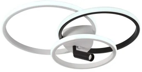 Plafonieră LED dimabilă LED/70W/230V 3000-6500K alb/negru + telecomandă