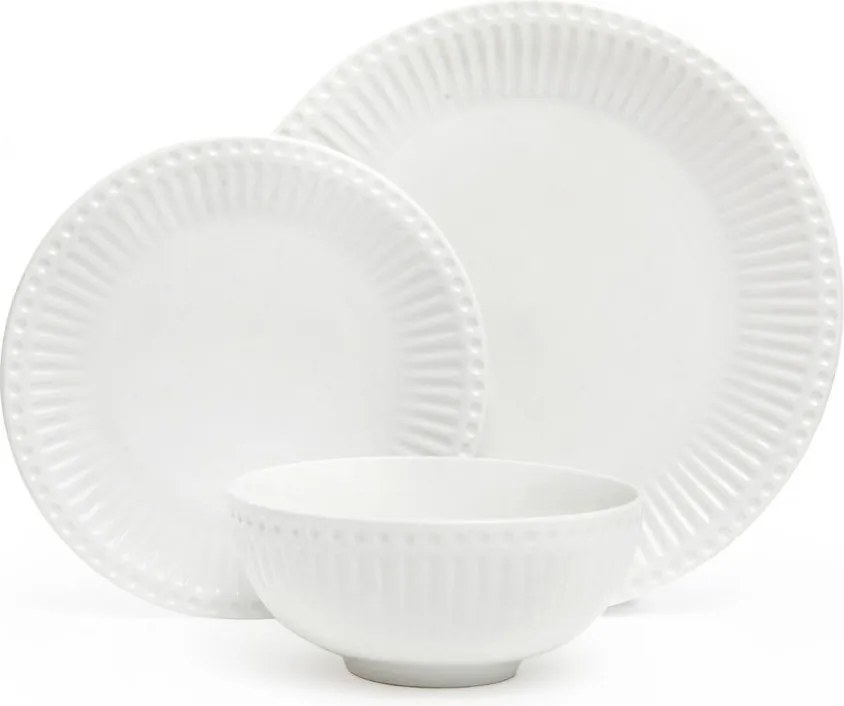 Serviciu de masă 12 buc. din porțelan Purita – Bonami Essentials