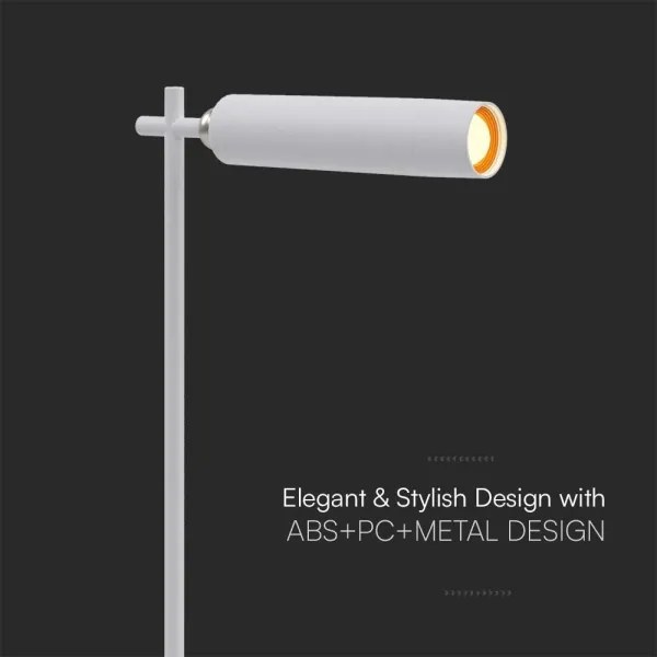 Lampă de birou LED magnetică reglabilă LED/3W/5V 4000K 1500 mAh albă