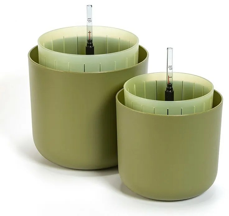 Plastia Ghiveci cu auto-apărare Tolita Air verde ,dia. 19 cm, diam. 19 cm