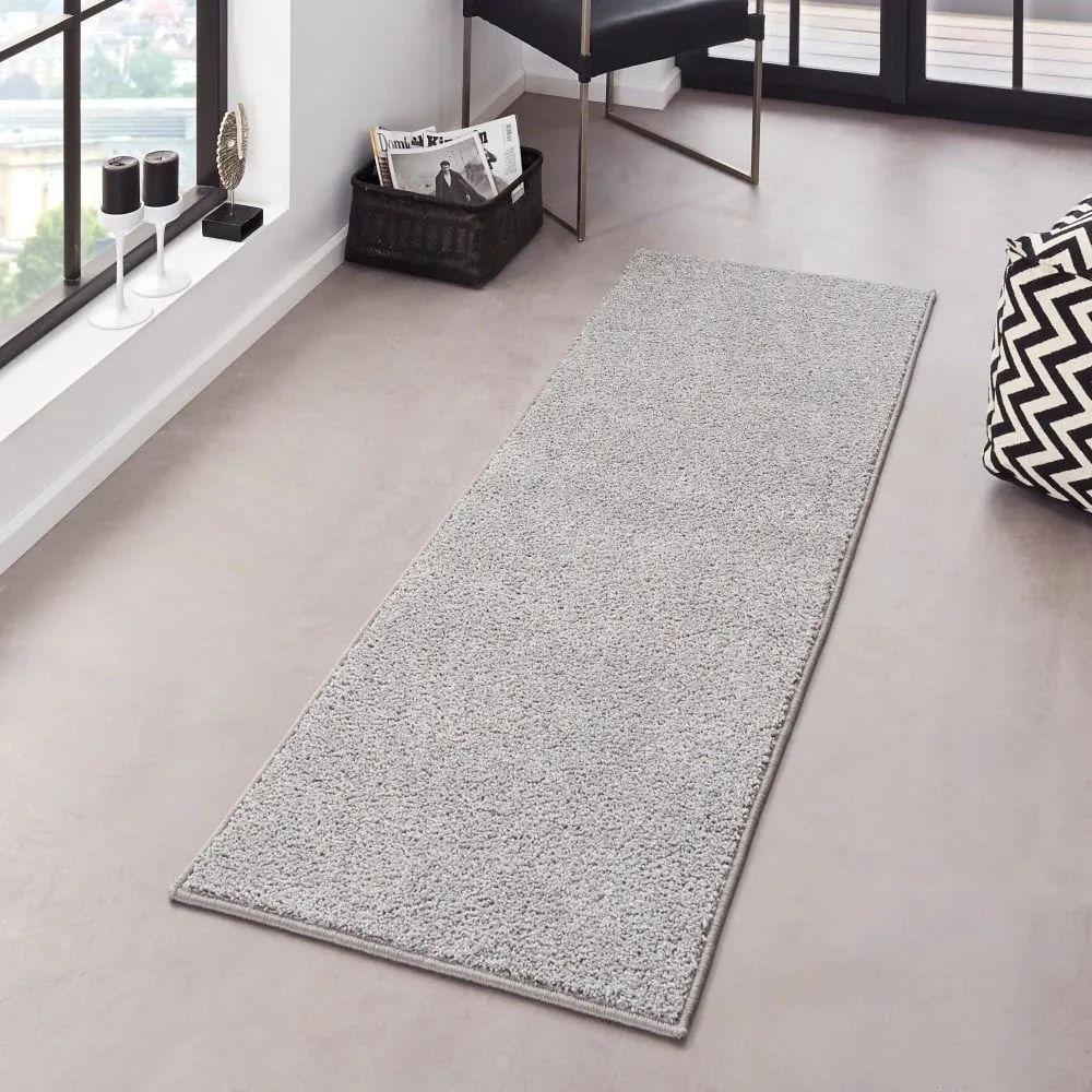 Covor Hanse Home Pure, 80x200 cm, gri deschis