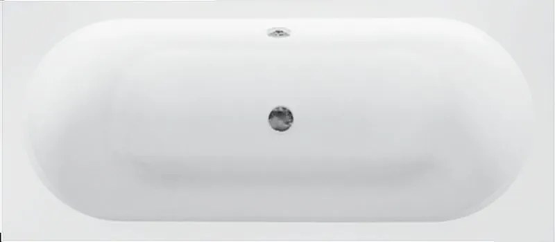 Besco Vitae cadă dreptunghiulară slim 150x75 cm alb #WAV-150-SL