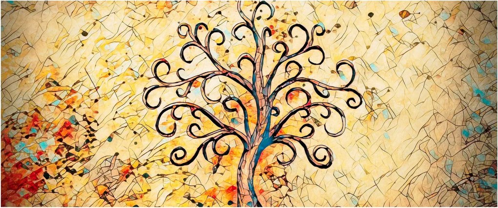 Tablou - Copacul vieții mozaic (120x50 cm)