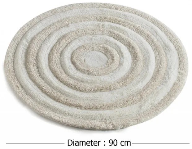 Covoraș de Baie Round, Ø 90 cm, Crem