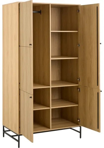 Dulap pentru haine OLIVIA 99x200 cm, stejar